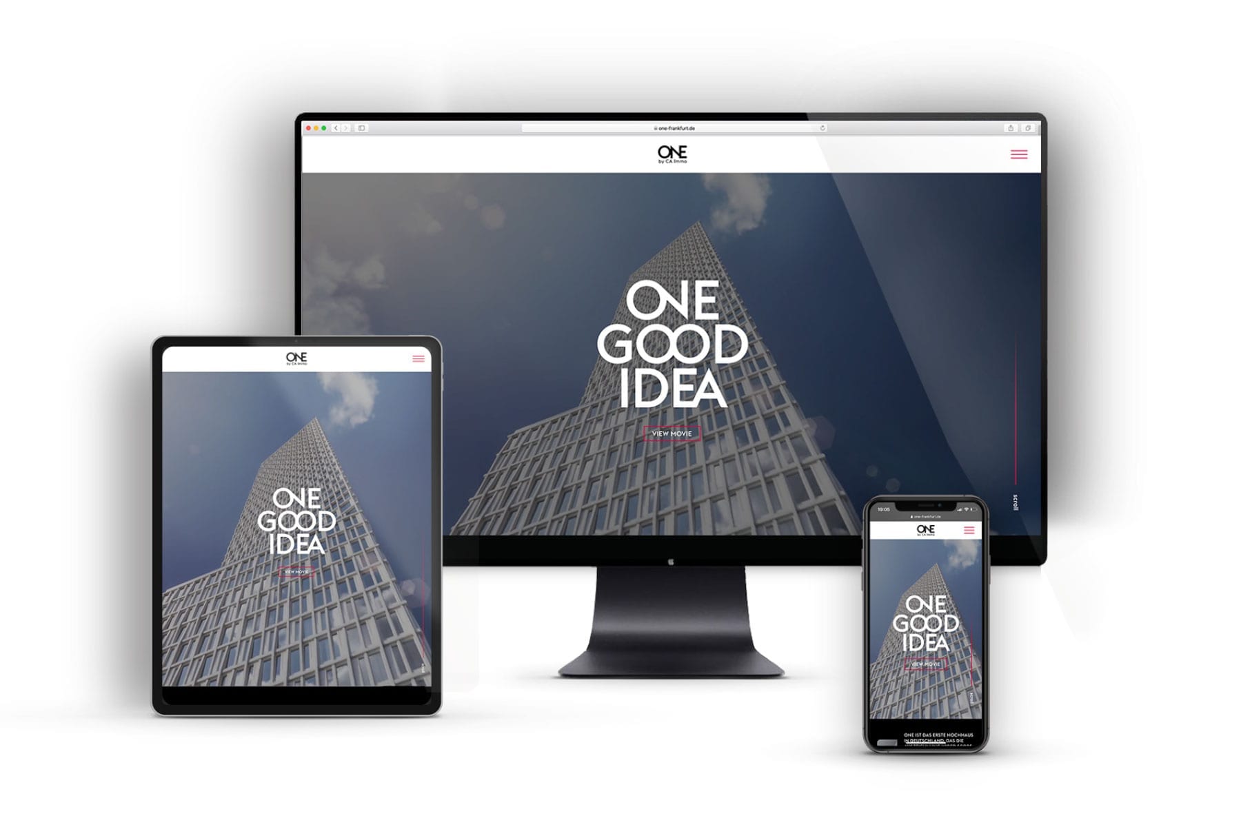 Branding Campaign ONE by CA Immo Website Overview