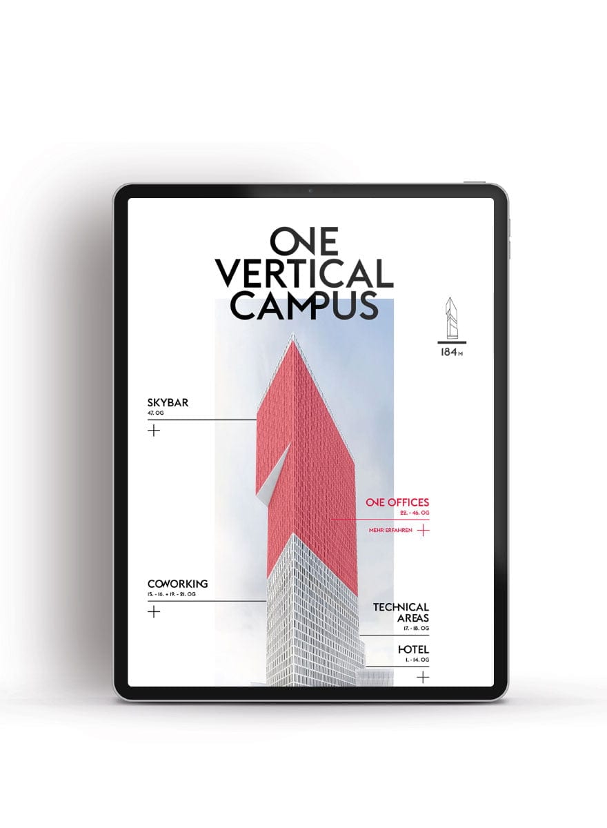Branding Campaign ONE by CA Immo One Vertical Campus